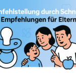 Kind mit Schnuller – Symbolbild für mögliche Zahnfehlstellungen wie Überbiss oder offener Biss durch langanhaltenden Schnullergebrauch
